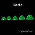 Prix ​​en gros fin bijoux vert jade stone Bouddha